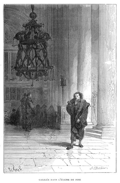 Galilée observant le balancement du lustre dans la cathédrale de Pise - Unbekannt