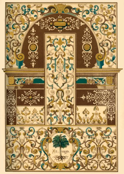 Peinture de plafond et murale de la Renaissance allemande, 1898 - Unbekannt