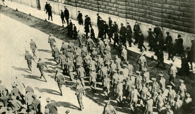 Prisonniers allemands du SMS Magdeburg à Petrograd, Russie...août 1914, vers 1920 - Unbekannt