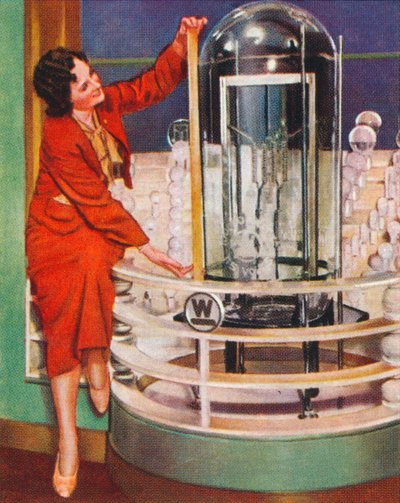 Lampe électrique gigantesque, 1938 - Unbekannt