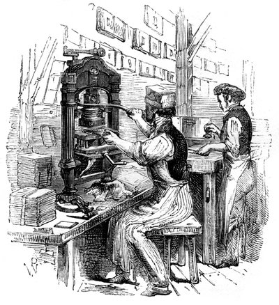 Presse à dorure, 1886 - Unbekannt
