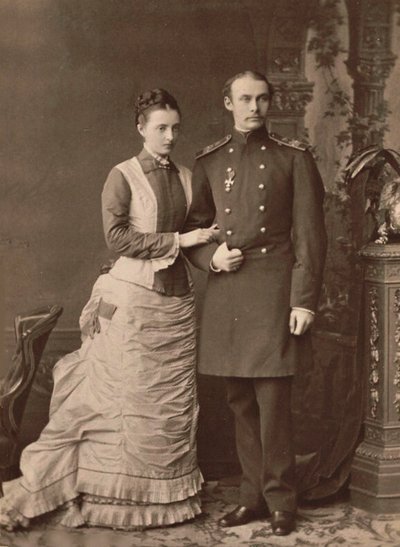 Grande Duchesse Anastasia Mikhailovna de Russie et Grand-Duc Frédéric François III, 1878 - Unbekannt