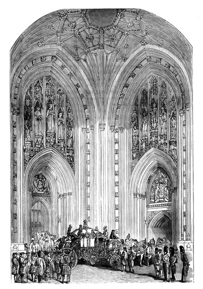Grande Entrée, Palais de Westminster, Londres, vers 1888 - Unbekannt