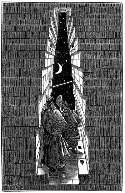 Grande pyramide de Khéops à Gizeh utilisée comme observatoire astronomique, 1891 - Unbekannt