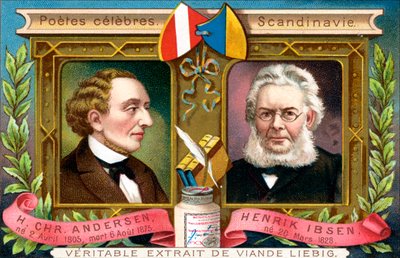 Hans Christian Andersen et Henrik Ibsen, vers 1900 - Unbekannt