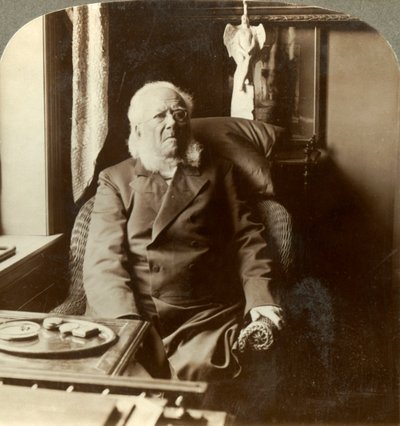 Henrik Ibsen, le poète à qui le monde entier rend hommage, chez lui à Christiania, Norvège, vers 1905 - Unbekannt