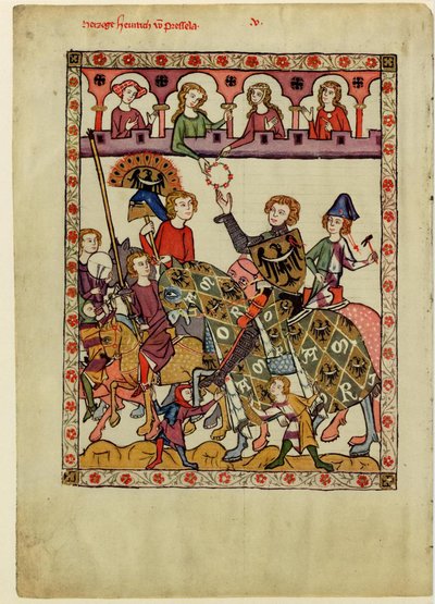 Henri IV Probus, duc de Silésie-Wrocław du Codex Manesse, entre 1305 et 1340 - Unbekannt