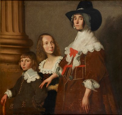 Hester Tradescant et ses beaux-enfants, John et Frances - Unbekannt