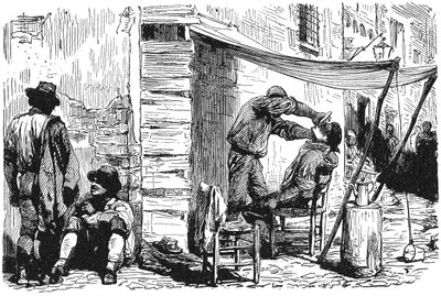 Histoire de la Rome antique. Salon de coiffure de Rome dans la vieille ville - Unbekannt