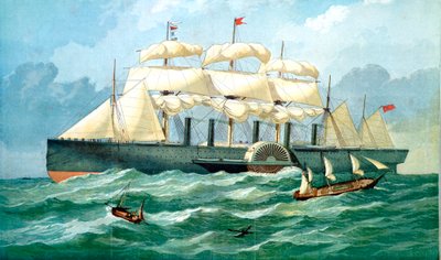 Le navire à vapeur Great Eastern d