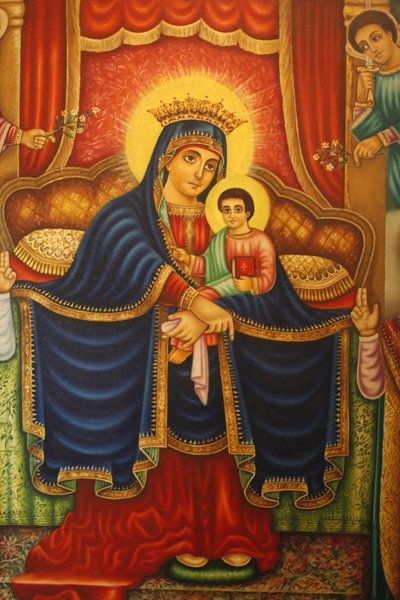 Icône dans le mausolée Beta Maryam, Addis Abeba, Éthiopie - Unbekannt