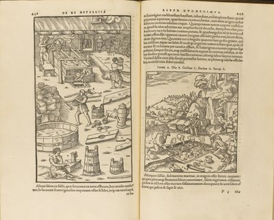 Illustration de De re metallica libri XII par Georgius Agricola, 1556 - Unbekannt