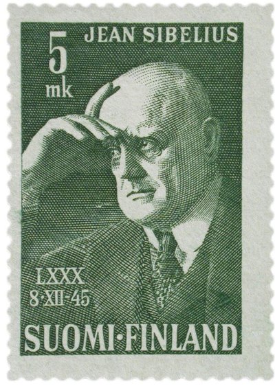 Timbre-poste Jean Sibelius, 1945 - Unbekannt