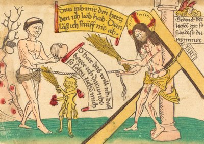 Jésus attirant les fidèles à son cœur, 1480-1490 - Unbekannt