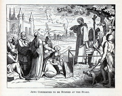 Juifs condamnés à être brûlés sur le bûcher, 1882 - Unbekannt