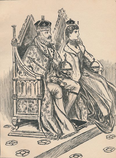 Le roi Édouard VII et la reine Alexandra, vers 1907 - Unbekannt