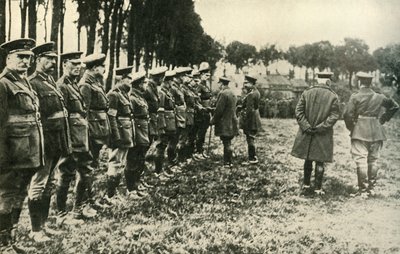Le roi George V visite les forces alliées en première ligne, Première Guerre mondiale - Unbekannt