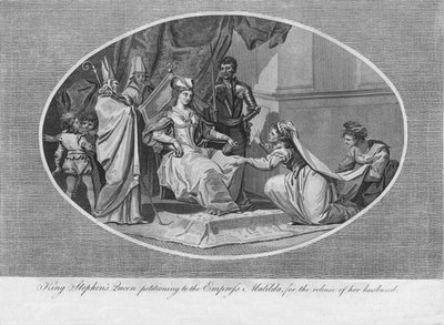 La reine de Stephen demandant à l