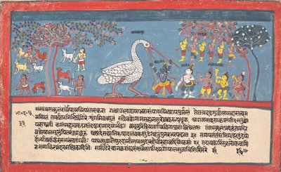 Krishna tue Bakasura, le Démon Grue..., d