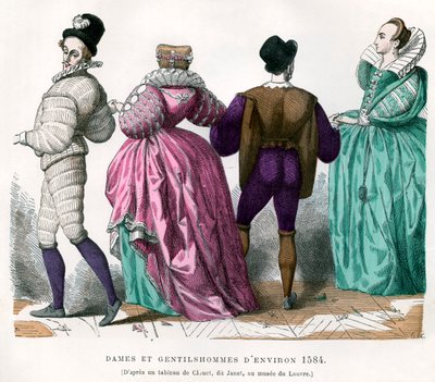Dames et messieurs vers 1584, 1882-1884 - Unbekannt