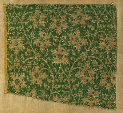 Lampas avec vignes et feuilles de vigne, 1300s - Unbekannt