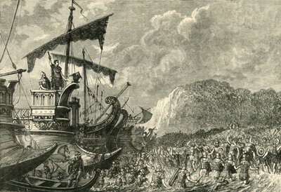 Débarquement de Jules César en Bretagne, 1890 - Unbekannt