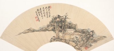 Paysage dans le style de Ni Zan, XVIIIe siècle ou plus tard, date supposée de 1715 - Unbekannt