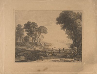 Paysage avec figures après le mariage d