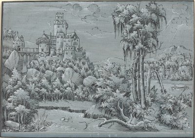Paysage avec un château, 1544 - Unbekannt