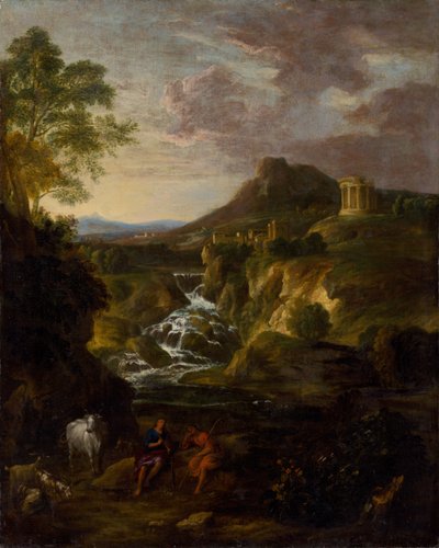 Paysage avec les cascades de Tivoli - Unbekannt