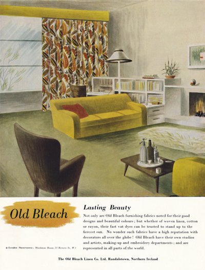 Beauté durable - Publicité pour Old Bleach Linen Co., vers 1945 - Unbekannt