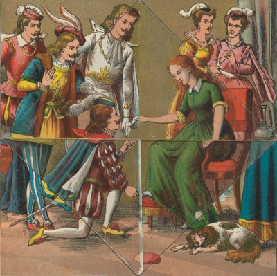 Le Petit Chaperon Rouge et Cendrillon avec des images surprises, vers 1875 - Unbekannt