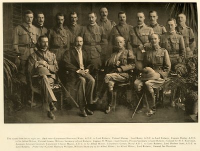 Lord Roberts et Sir Alfred Milner avec leurs états-majors personnels, 1900, 1901 - Unbekannt