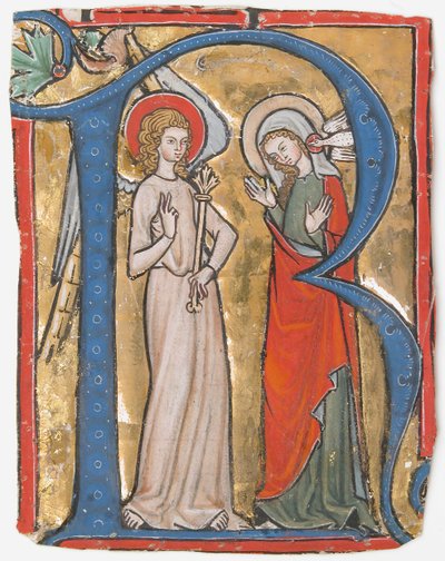 Enluminure de manuscrit avec l
