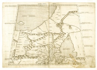 Carte de la Moscovie par Ptolémée Octava Europe Tabula - Unbekannt