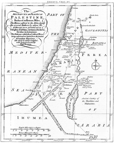 Carte de Palestine basée sur des auteurs anciens - Unbekannt