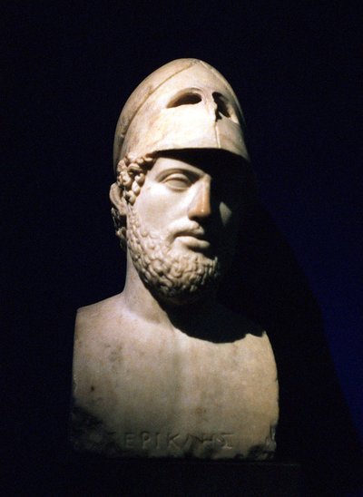 Buste en marbre de Périclès, homme d