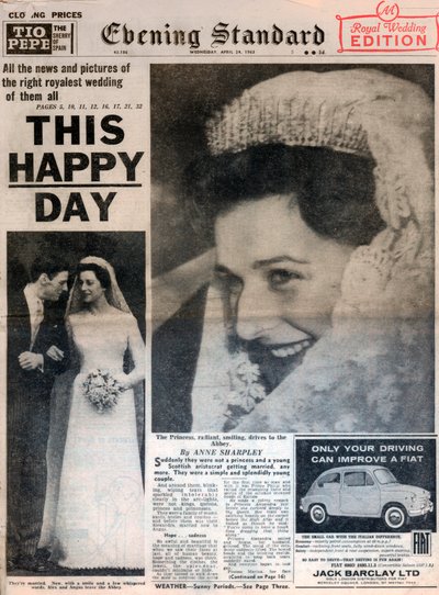 Mariage de la princesse Alexandra et Angus Ogilvy, 24 avril 1963 - Unbekannt