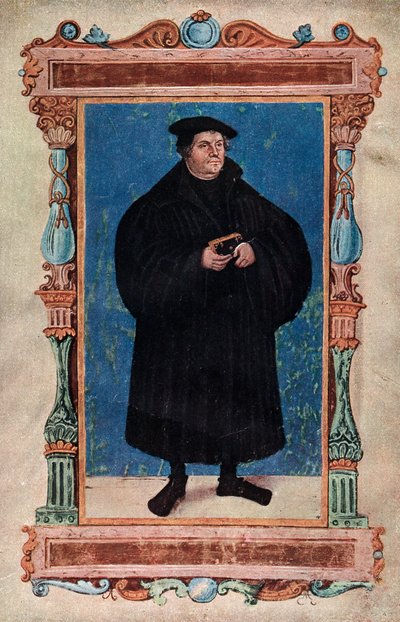 Martin Luther, théologien allemand et moine augustinien, 19e siècle - Unbekannt