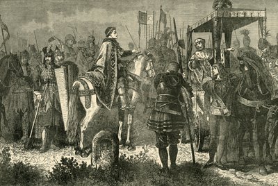 Matthias Corvinus et George Podiebrad dans le camp devant Spielberg, 1890 - Unbekannt