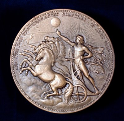 Médaille commémorant Pierre Janssen et Norman Lockyer, astronomes français et anglais - Unbekannt