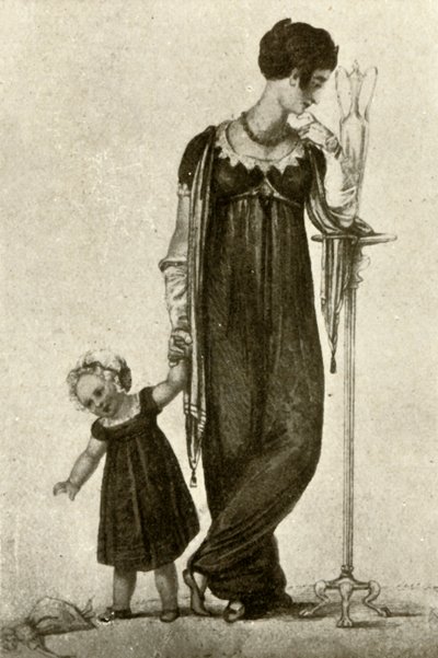 Robe de deuil de la mère et de l