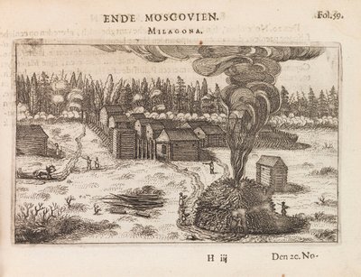 Moscovie, Milagona. Illustration du Journal de la légation d