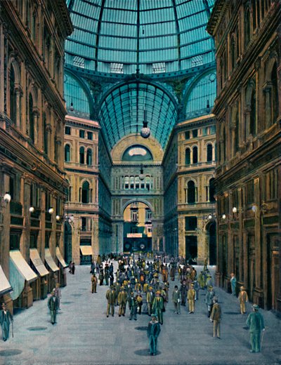 Napoli - Intérieur de la Galleria Umberto I, vers 1900 - Unbekannt