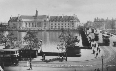 Nouvelle mairie et monument de Boadicée, Londres, vers 1925 - Unbekannt