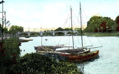Nouvelle écluse et pont, Richmond, Londres, 20e siècle - Unbekannt