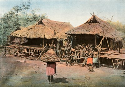 Nouvelle-Guinée. Karapuna. Village indigène - Unbekannt