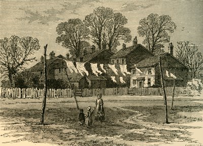 Vieilles chaumières sur Back Common, vers 1878 - Unbekannt
