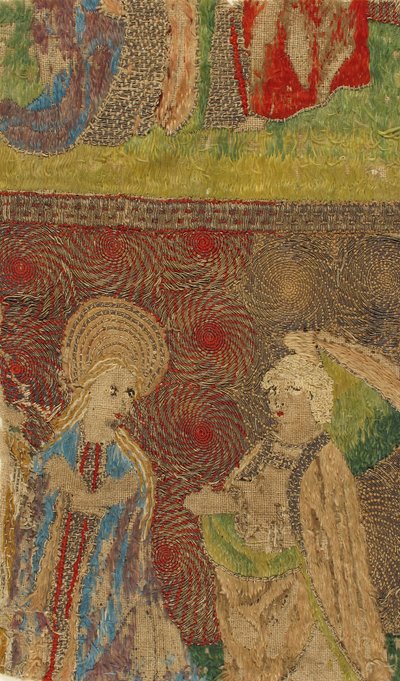 Panneau avec la Vierge et Gabriel annonciateur, allemand, 15e siècle - Unbekannt