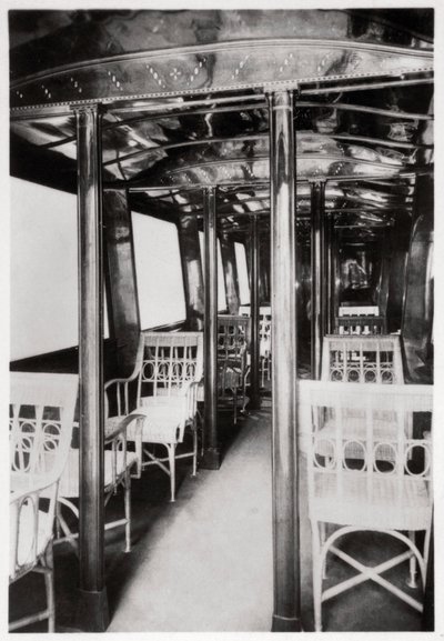 Cabine passagers du Zeppelin LZ7 Deutschland I, 1909 - Unbekannt